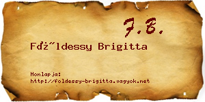 Földessy Brigitta névjegykártya