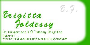 brigitta foldessy business card